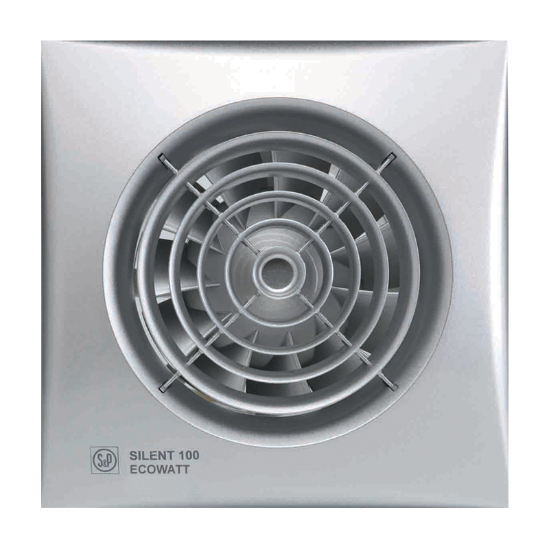 Накладной вентилятор Soler Palau SILENT-100 CDZ SILVER ECOWATT