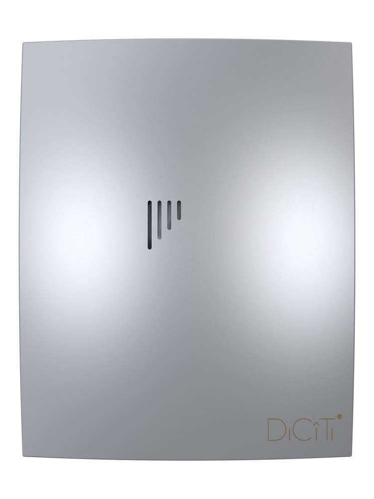 Вентилятор накладной BREEZE D125 обратный клапан Gray metal DICITI