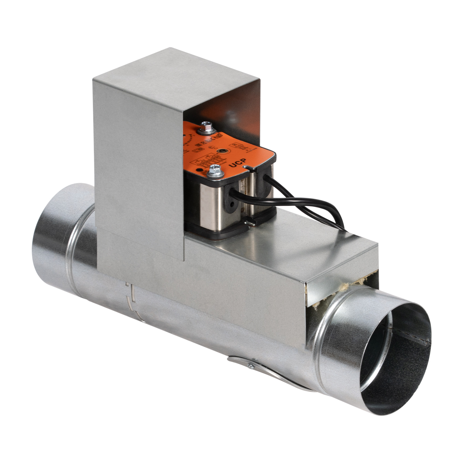 Клапан противопожарный SHUFT SHFDO-90-O-d160-MB230-F-0-Kk-0, Ø160 мм, EI 90