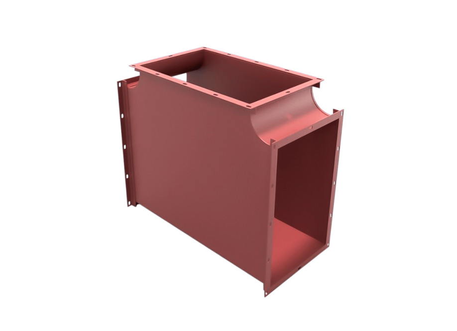 Тройник прямоугольный сварной из чёрной стали