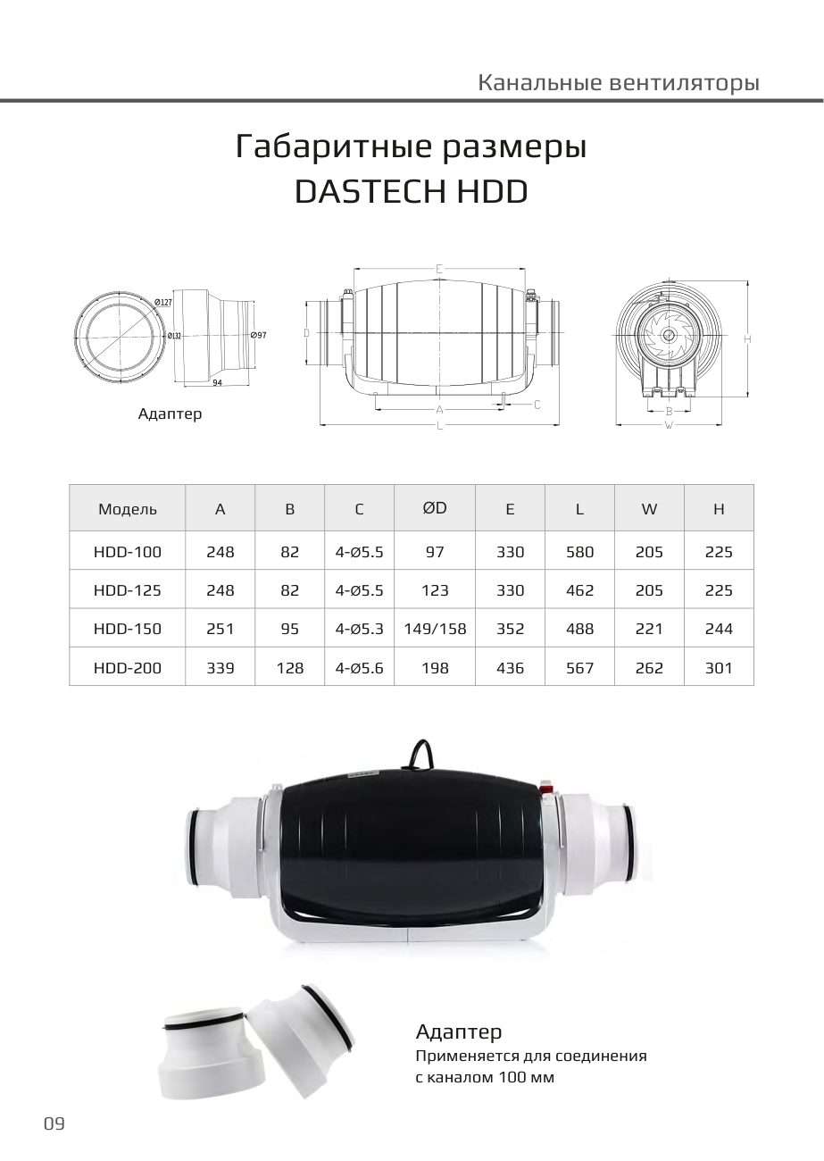 Габаритные размеры HDD Dastech HDD-100PE